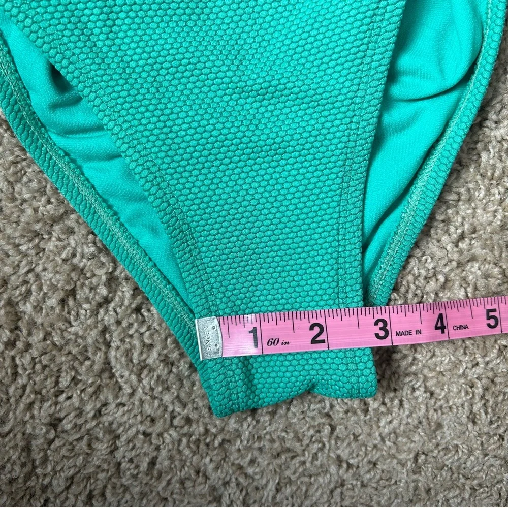 W Stoney Clover Lane x Target Green Deep V Neck One Piece Swimsuit Size XXS |E10
